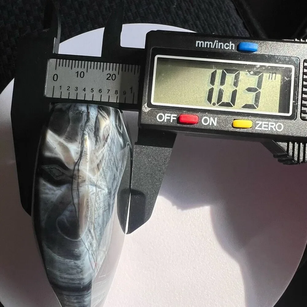 Black Agate Crystal Tear Drop‎ (3) - Picture 9 of 16